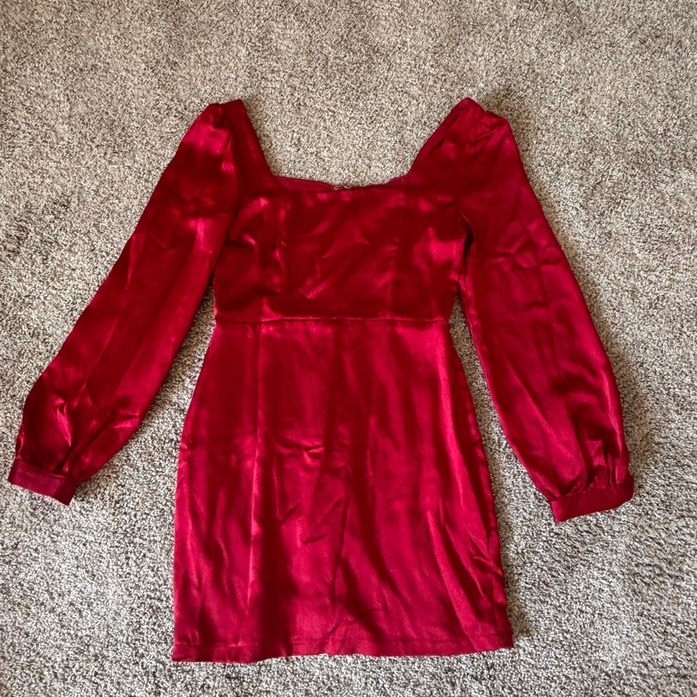 Lulu's Vibrant Red Dress